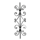 Balaustres ornamentales forjados al aire libre ISO9001 del balcón del hierro labrado de las piezas del hierro
